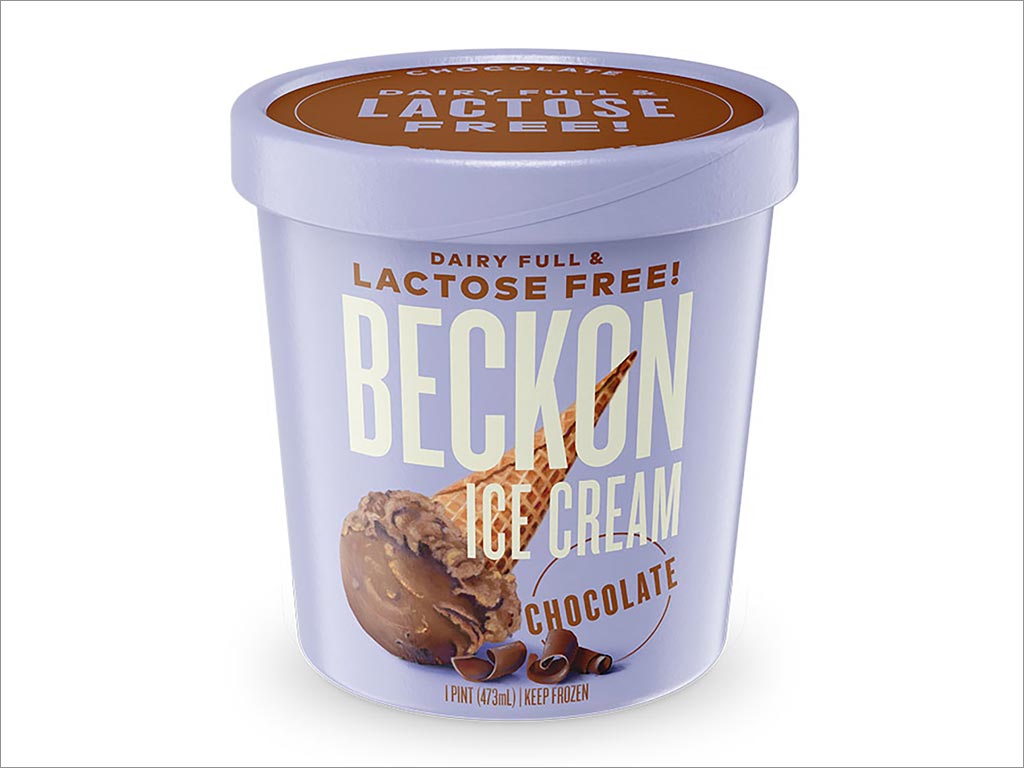 美国Beckon巧克力味冰淇淋包装设计