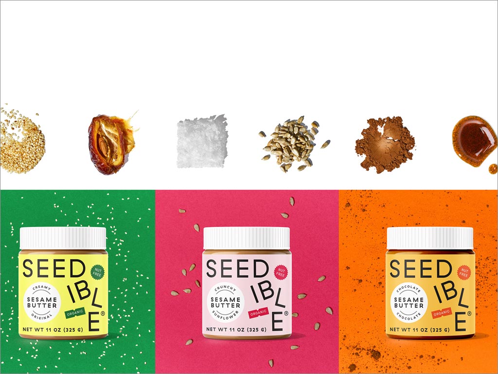 美国Seedible芝麻酱包装设计