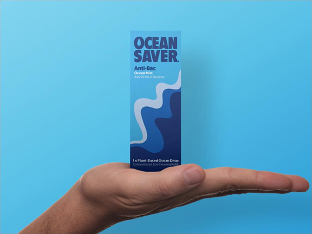 美国OceanSaver浓缩型家用清洁剂包装设计之实物照片展示