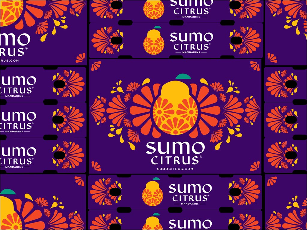 彰显日本传统的Sumo Citrus柑橘水果包装设计