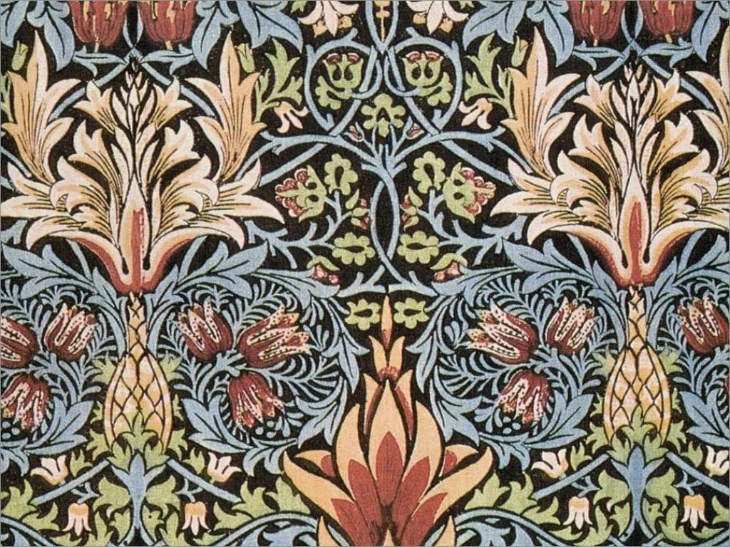 威廉·莫里斯（William Morris）（1834-1896）的传统花纹图案