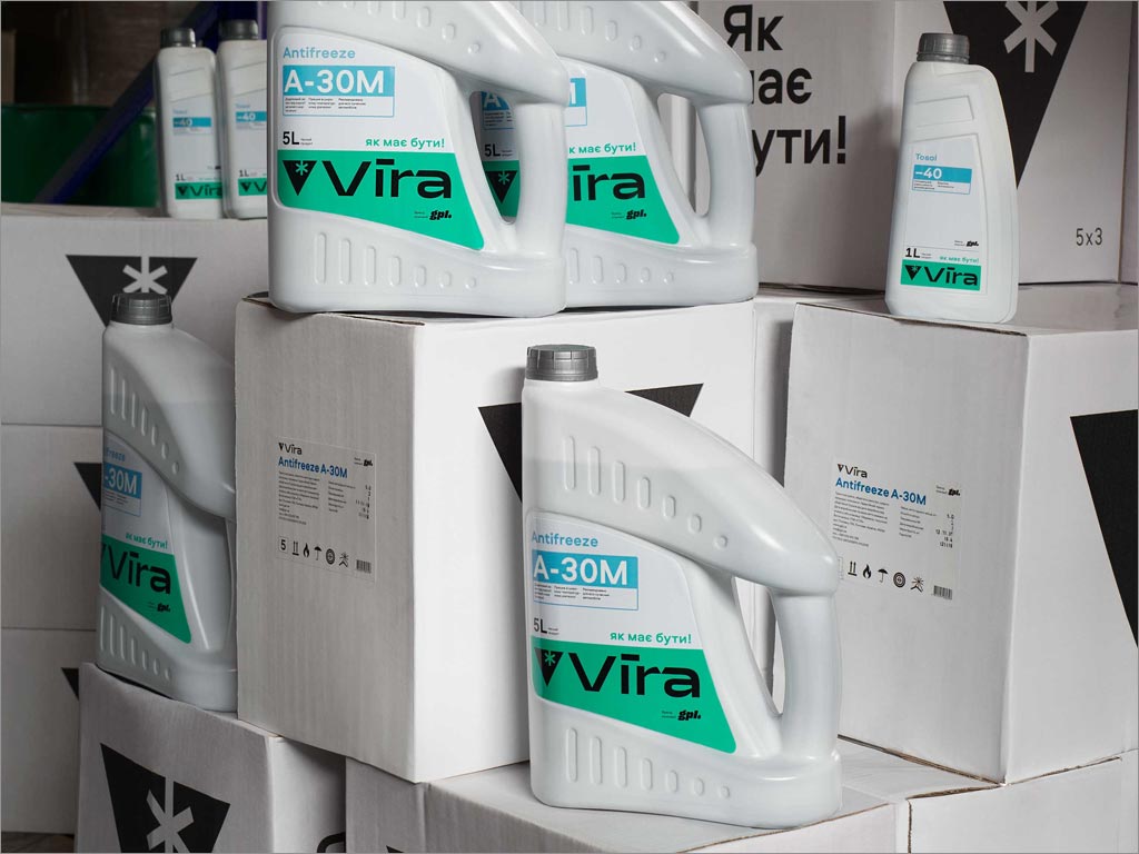 乌克兰维拉Vira润滑油公司品牌形象设计之产品包装设计