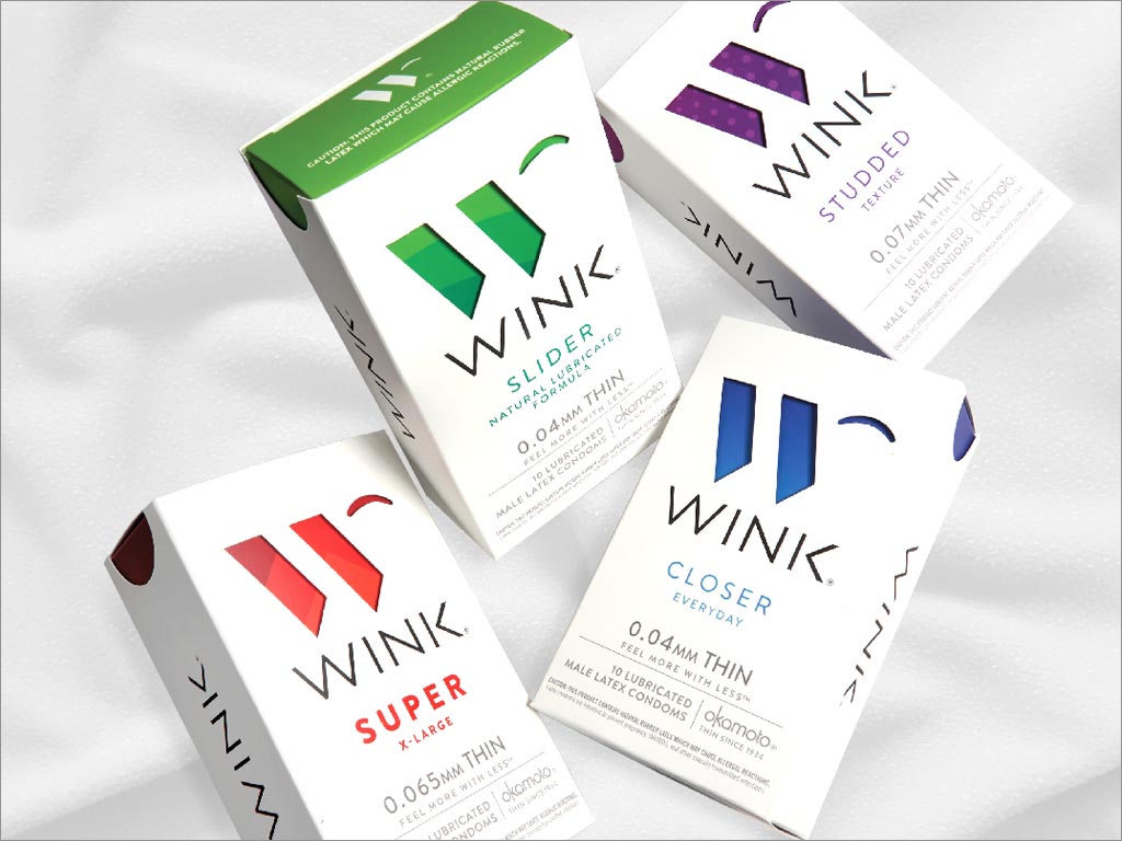 Wink安全避孕套包装盒设计