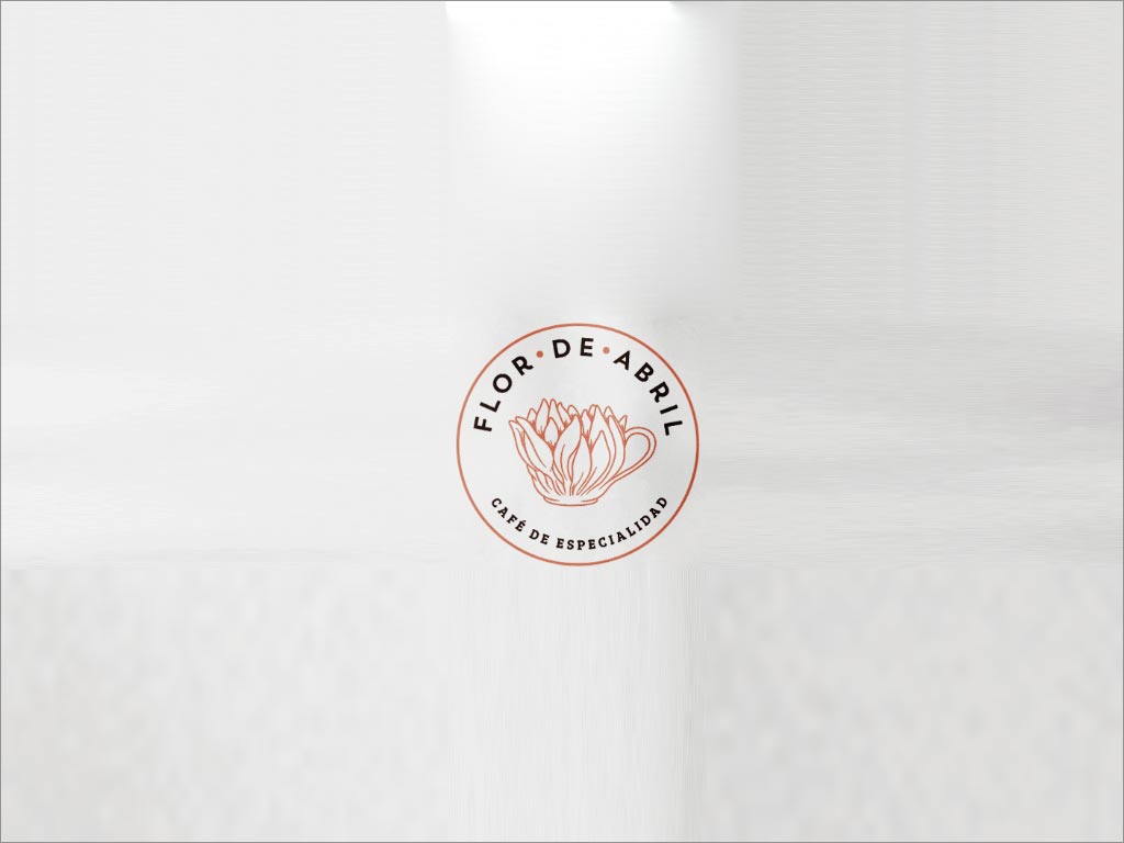 Flor de Abril咖啡品牌logo设计