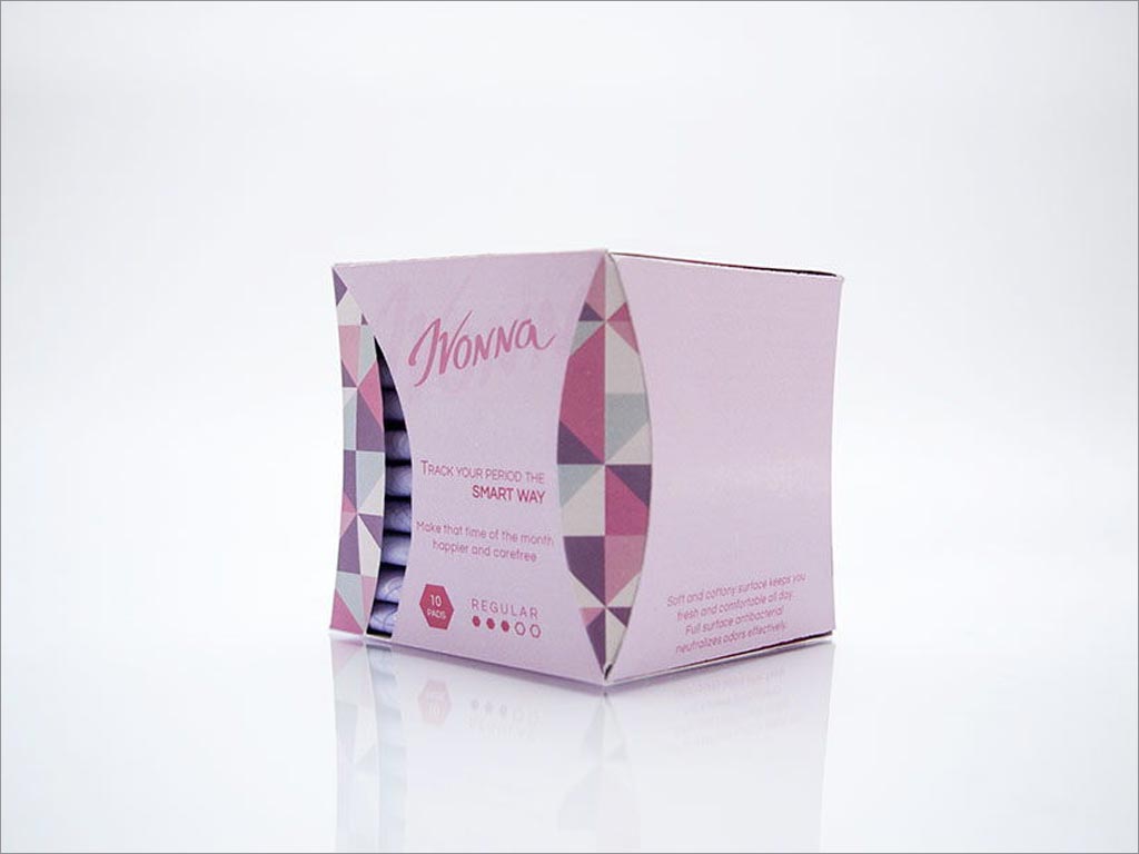 意大利Ivonna女性卫生巾包装盒设计