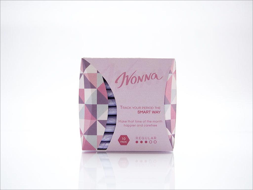 意大利Ivonna女性卫生巾包装设计之正面