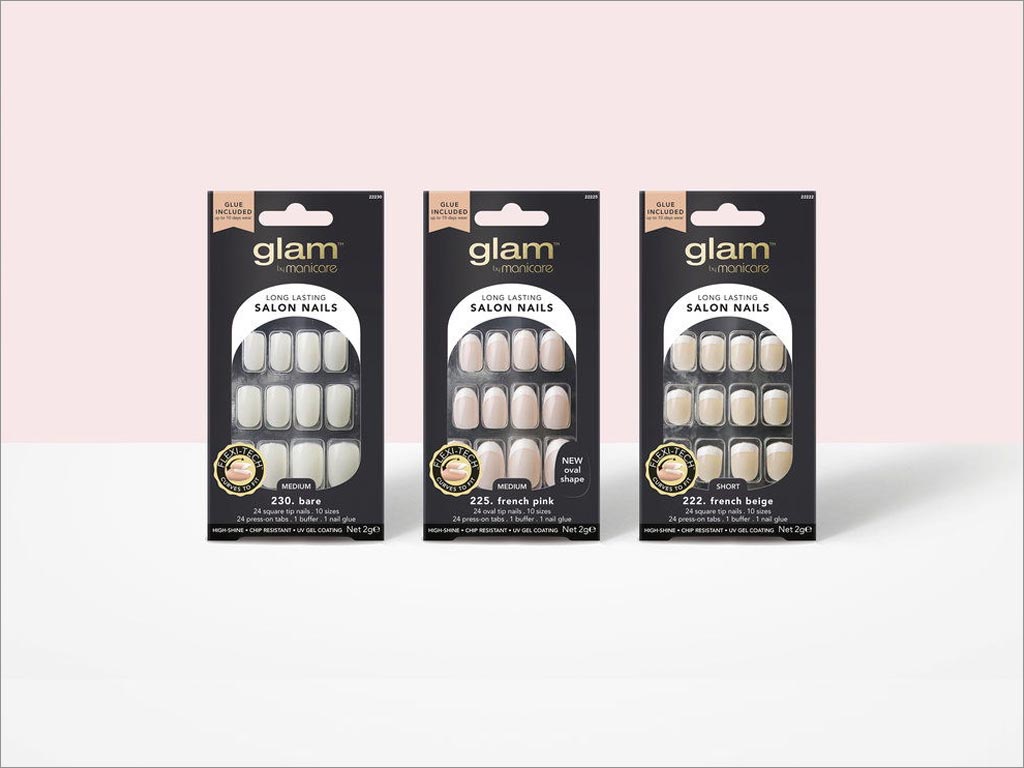 澳大利亚Glam假指甲美容产品包装设计