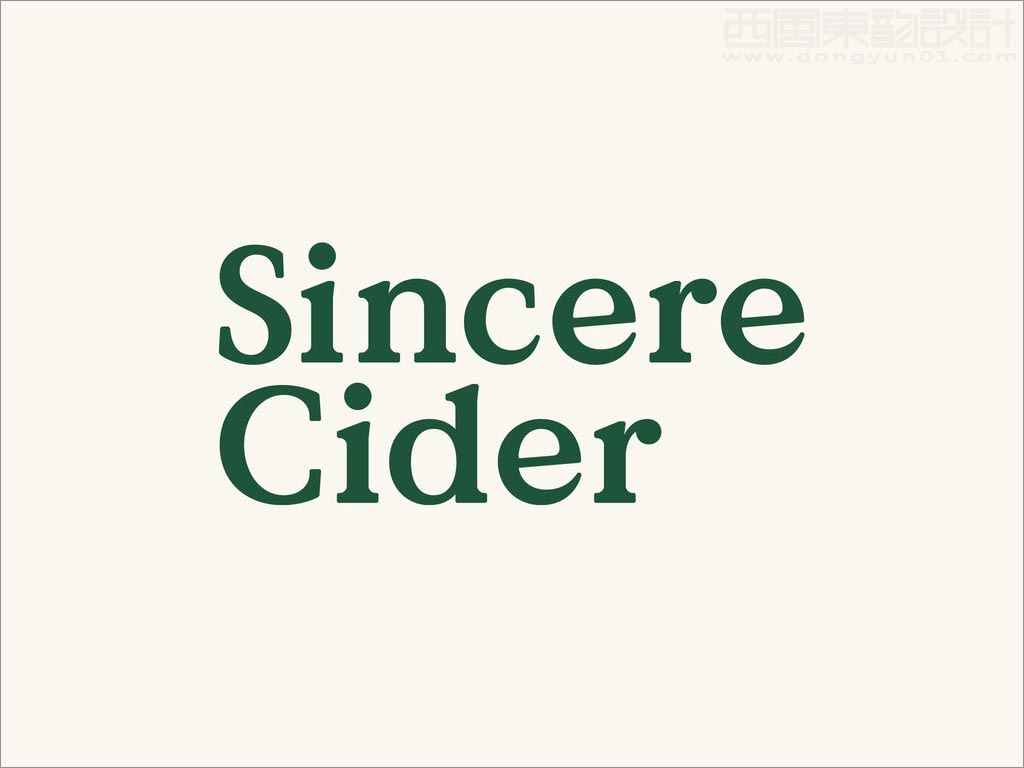 Sincere Cider苹果酒logo设计