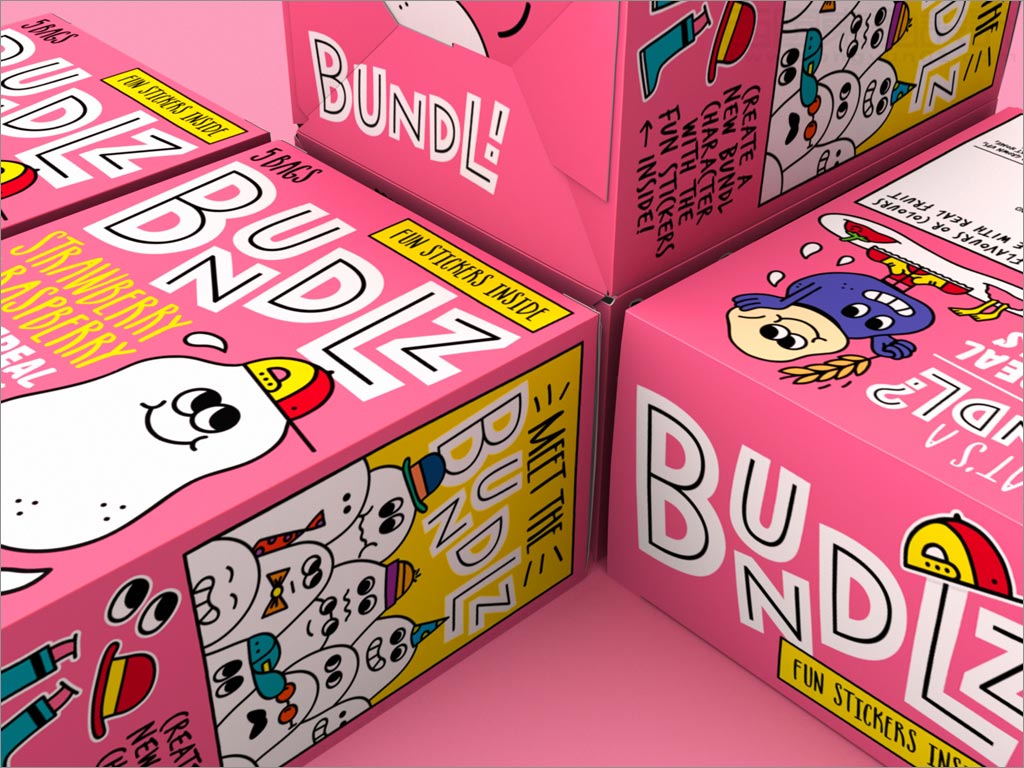 Bundlz儿童酸奶小吃零食包装盒设计