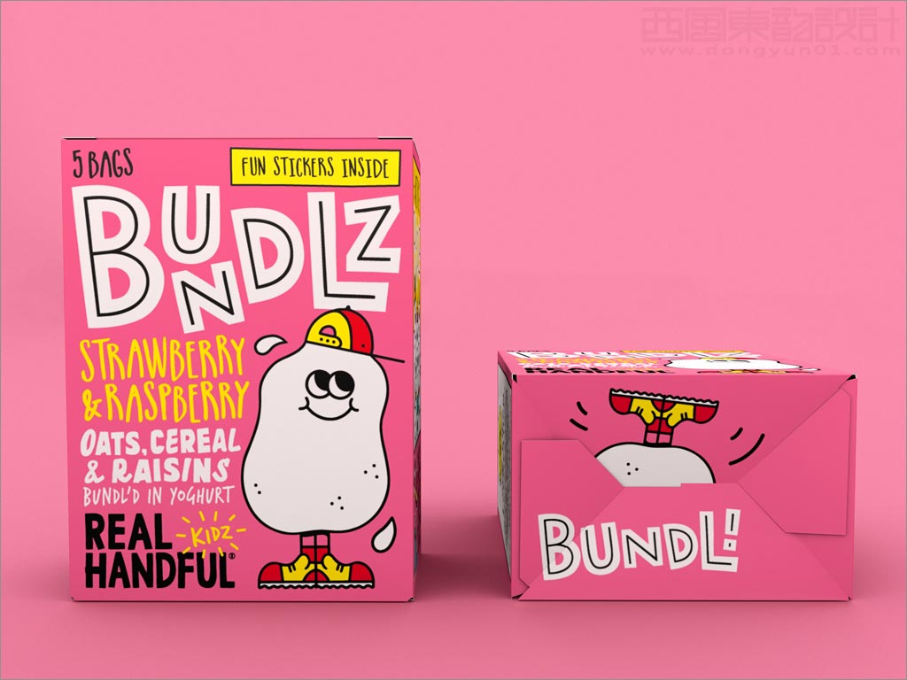 Bundlz儿童酸奶小吃零食包装设计