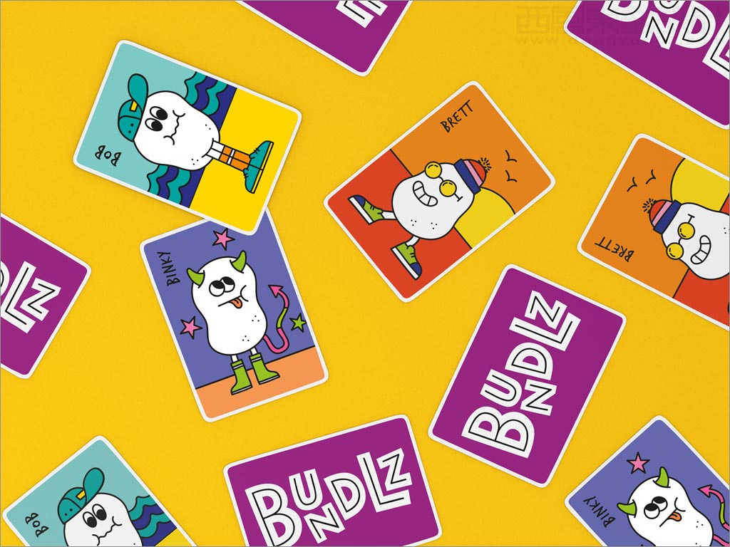 Bundlz儿童酸奶小吃零食卡片设计