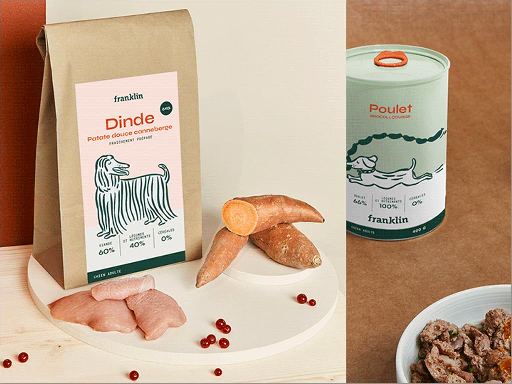 franklin宠物食品包装设计