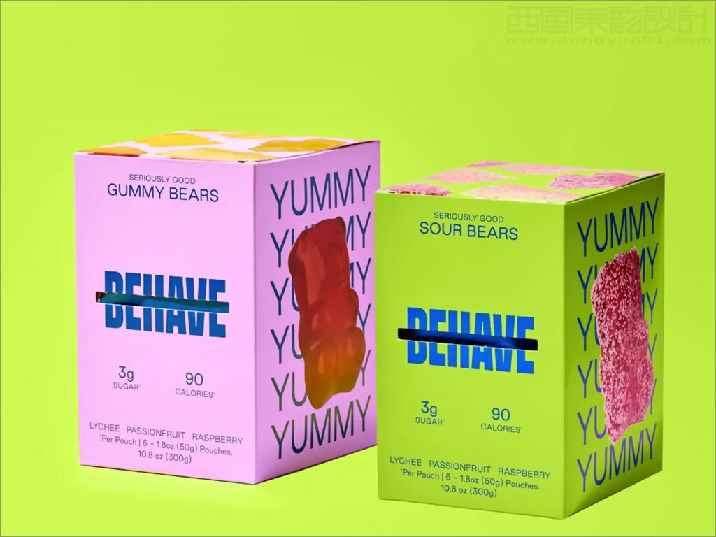 Behave成年人的小熊软糖包装盒设计