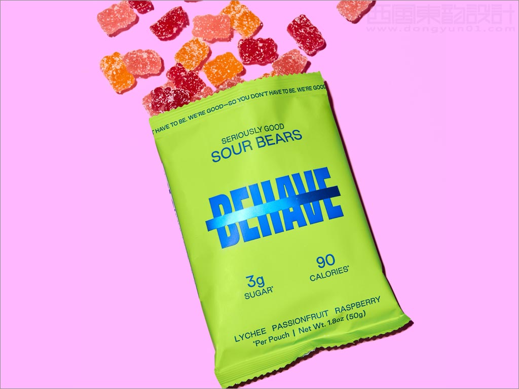 Behave成年人的小熊软糖包装设计之开袋展示