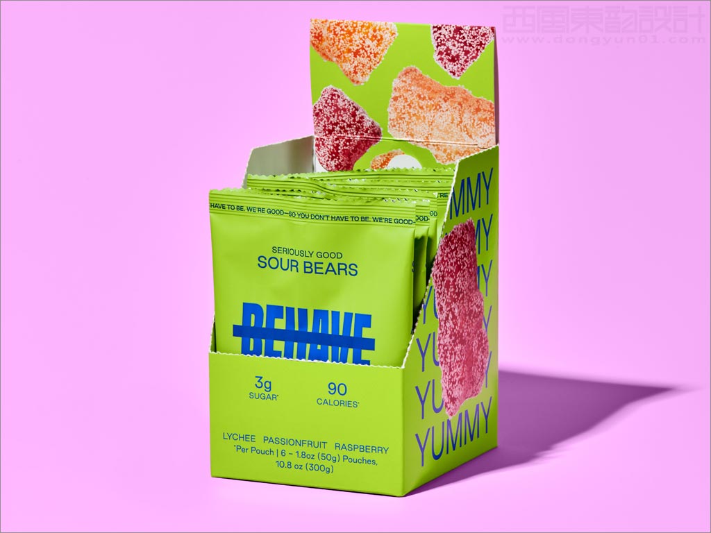 Behave成年人的小熊软糖包装设计之开盒展示