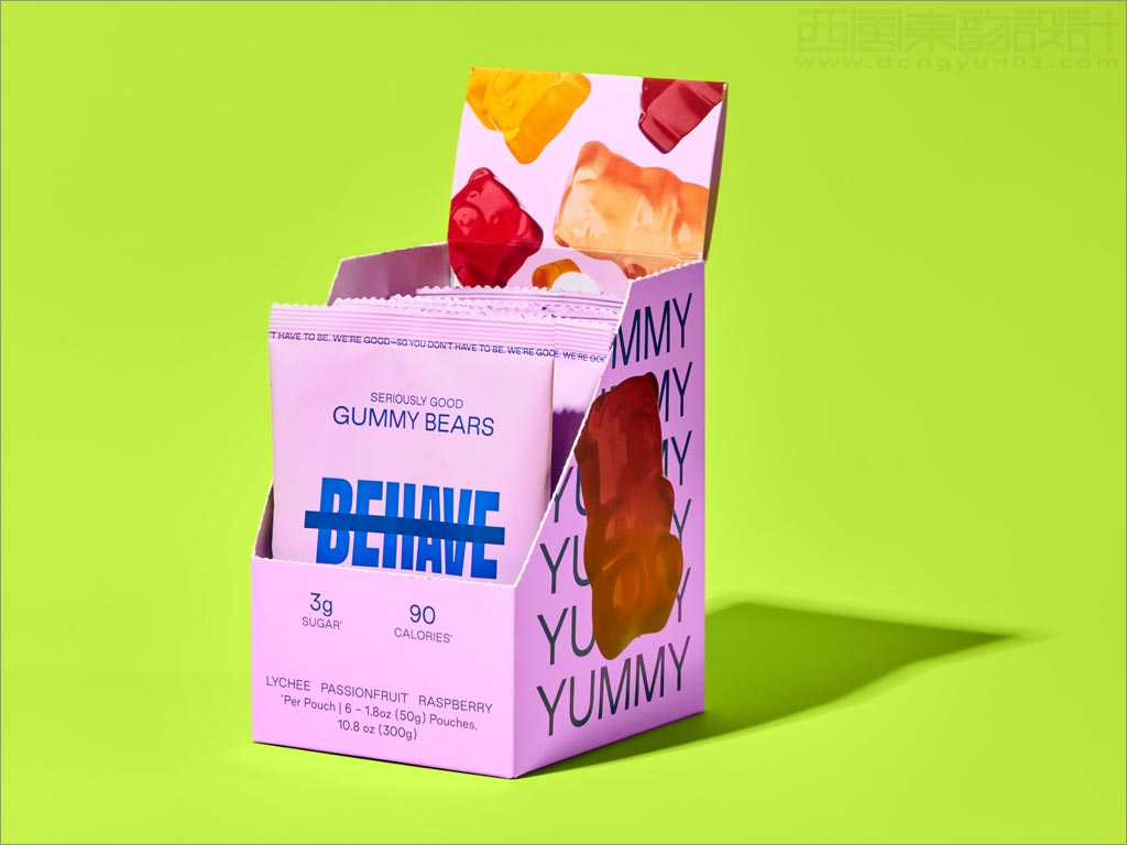 Behave成年人的小熊软糖包装设计之开盒展示