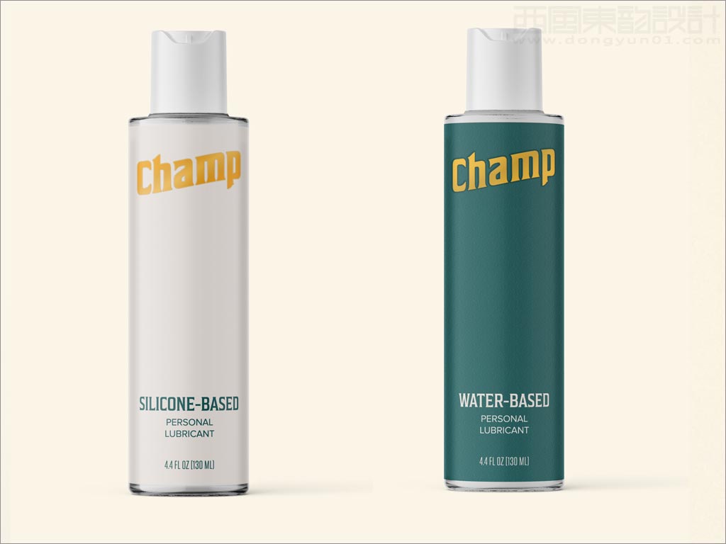 美国Champ润滑油瓶体两性健康用品包装设计