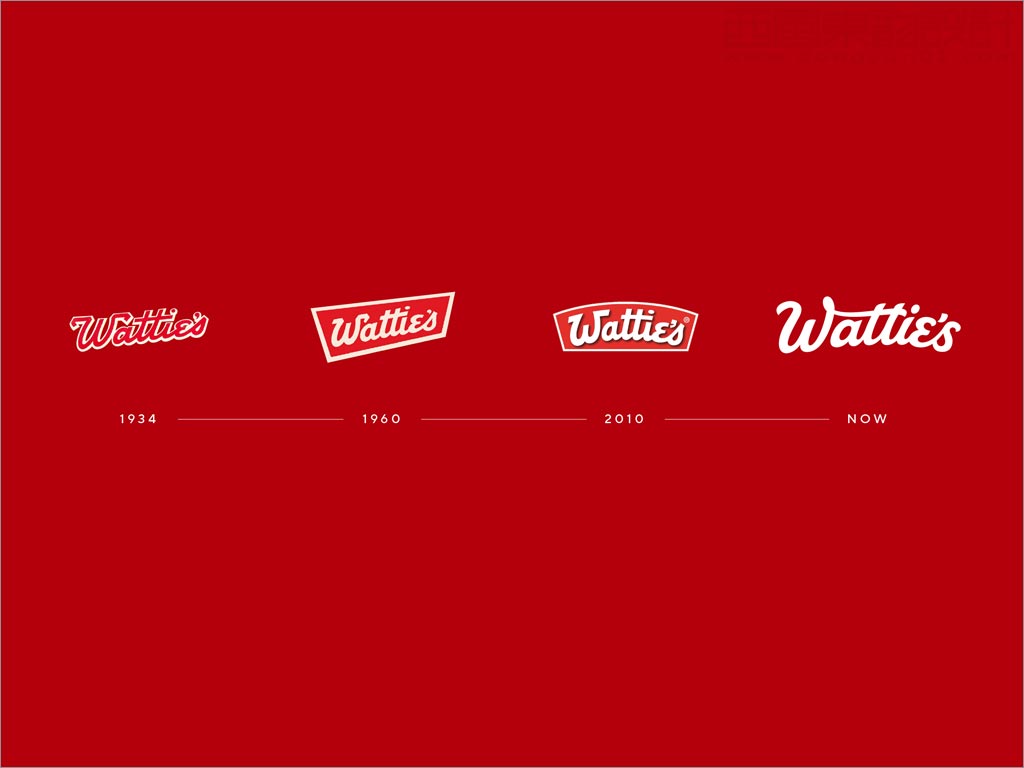 新西兰Wattie's番茄酱品牌logo设计演变进程
