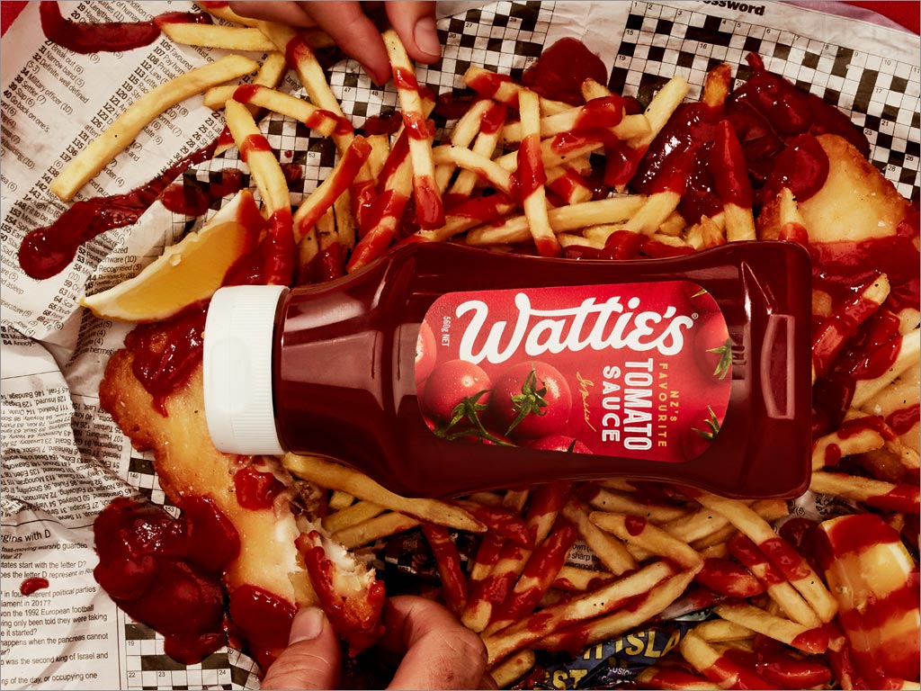 新西兰Wattie's番茄酱包装设计之实物照片