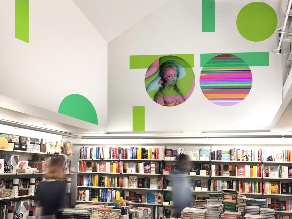 美国Posman书店图书品牌形象设计之书店店内环境设计