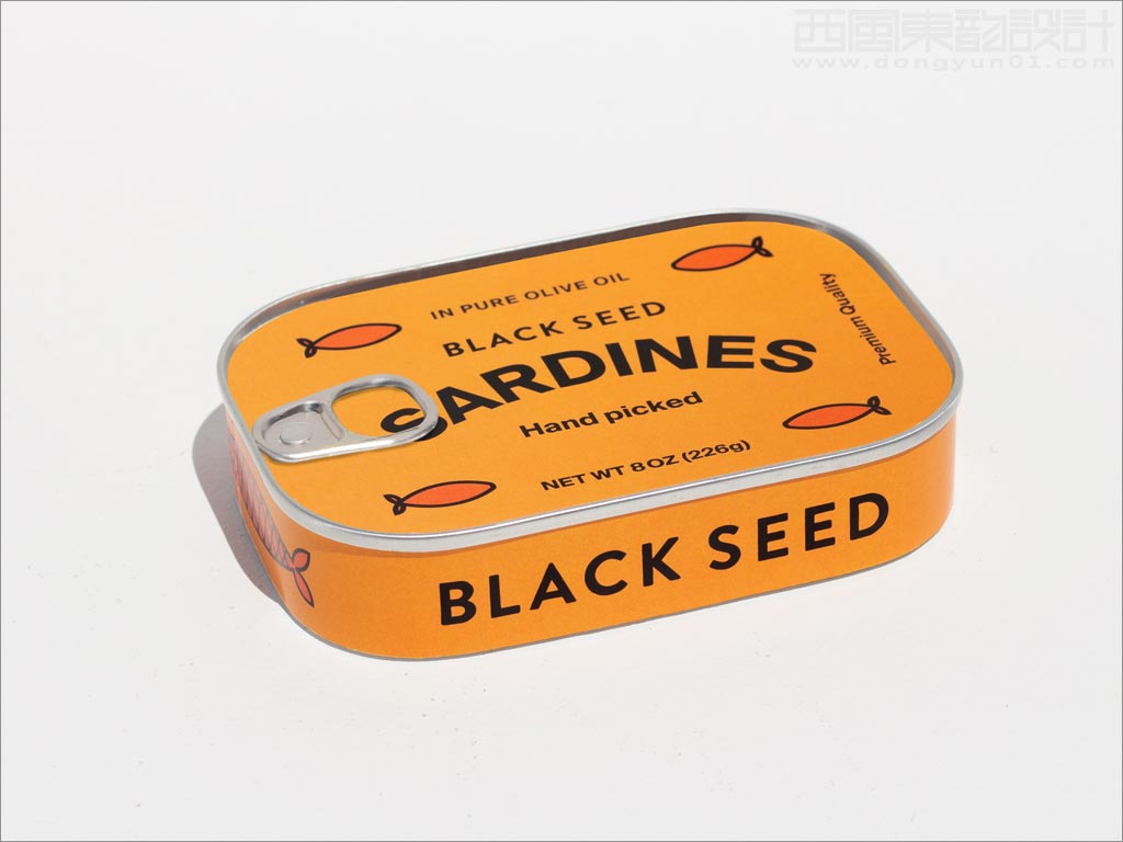 美国Black Seed Bagel鱼罐头包装设计
