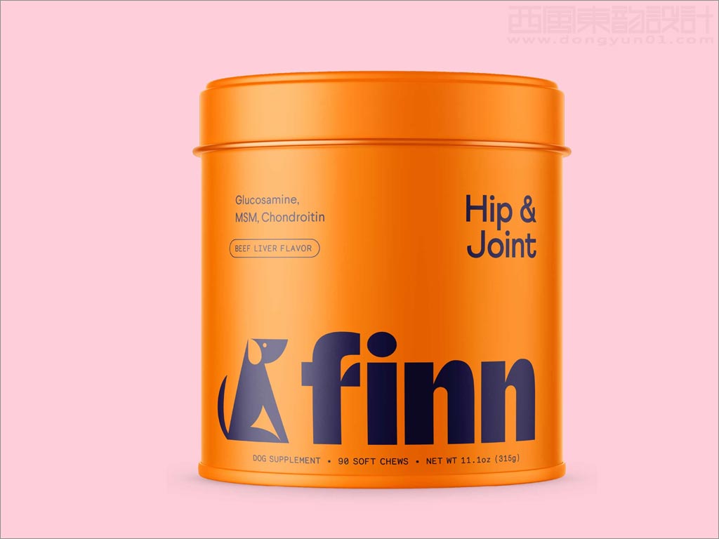 美国Finn宠物狗骨骼保健食品包装设计