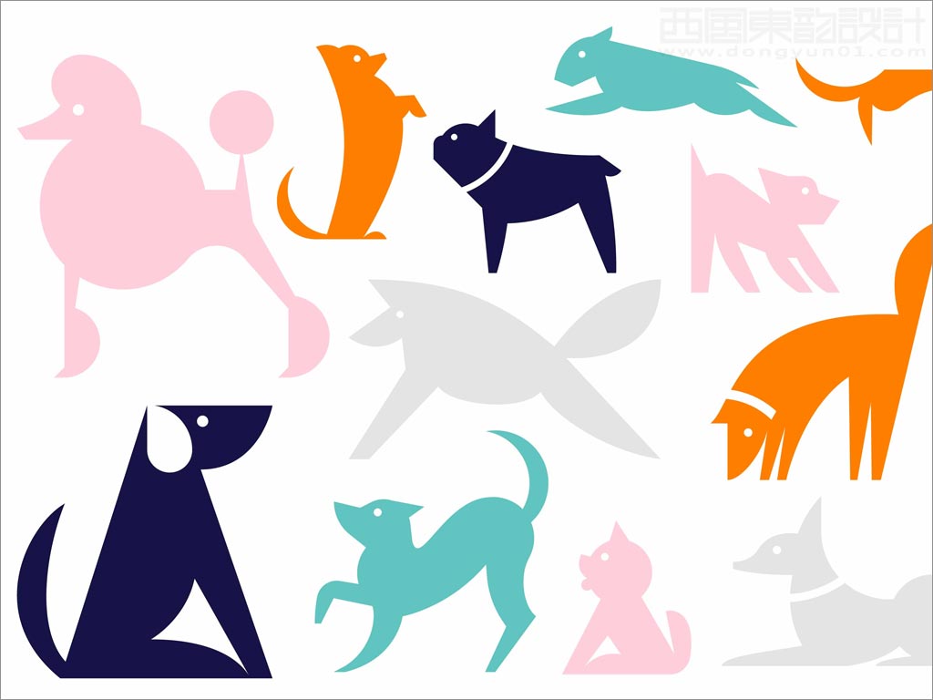 美国Finn宠物狗保健食品品牌logo图形设计