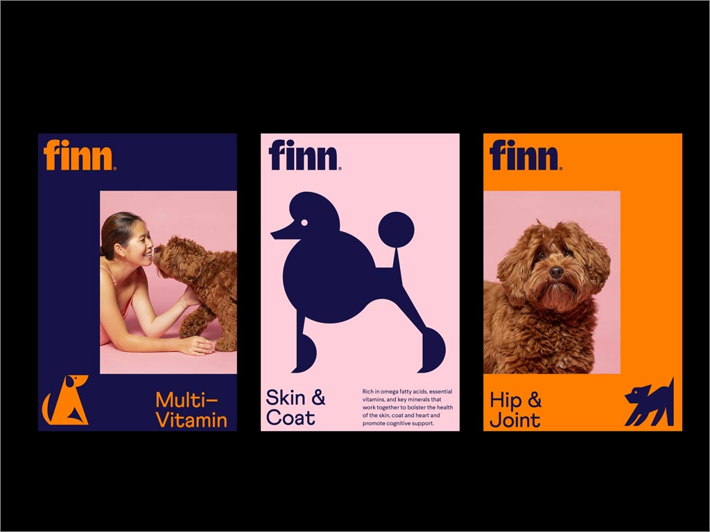 美国Finn宠物狗保健食品品牌形象设计之海报设计