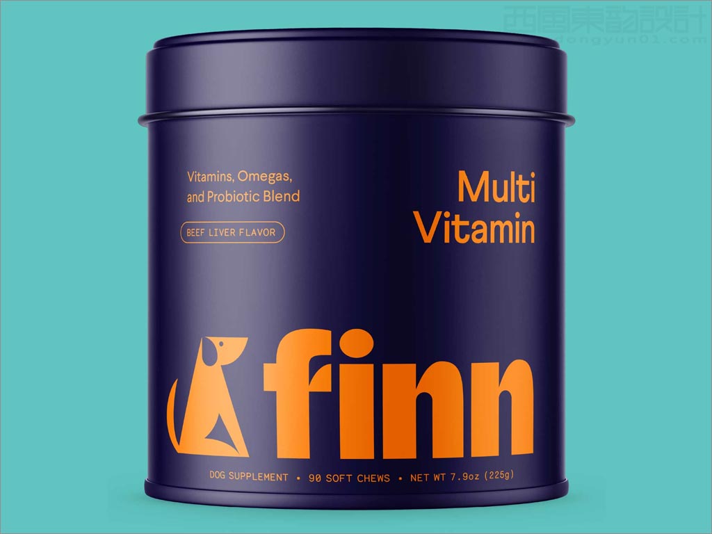 美国Finn宠物狗复合维生素保健品包装设计