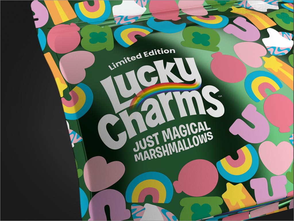 美国Lucky Charms Just Magical棉花糖包装设计之局部细节展示
