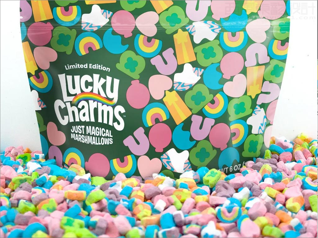 美国Lucky Charms Just Magical棉花糖包装设计之实物照片