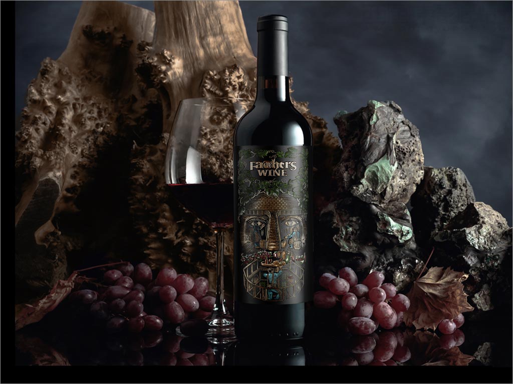 乌克兰弗拉基米尔手工艺葡萄酒包装设计