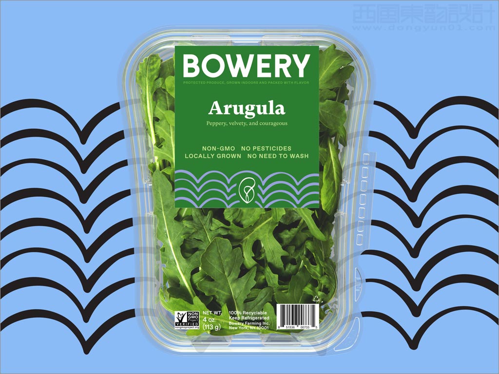 Bowery芝麻菜蔬菜农产品包装设计