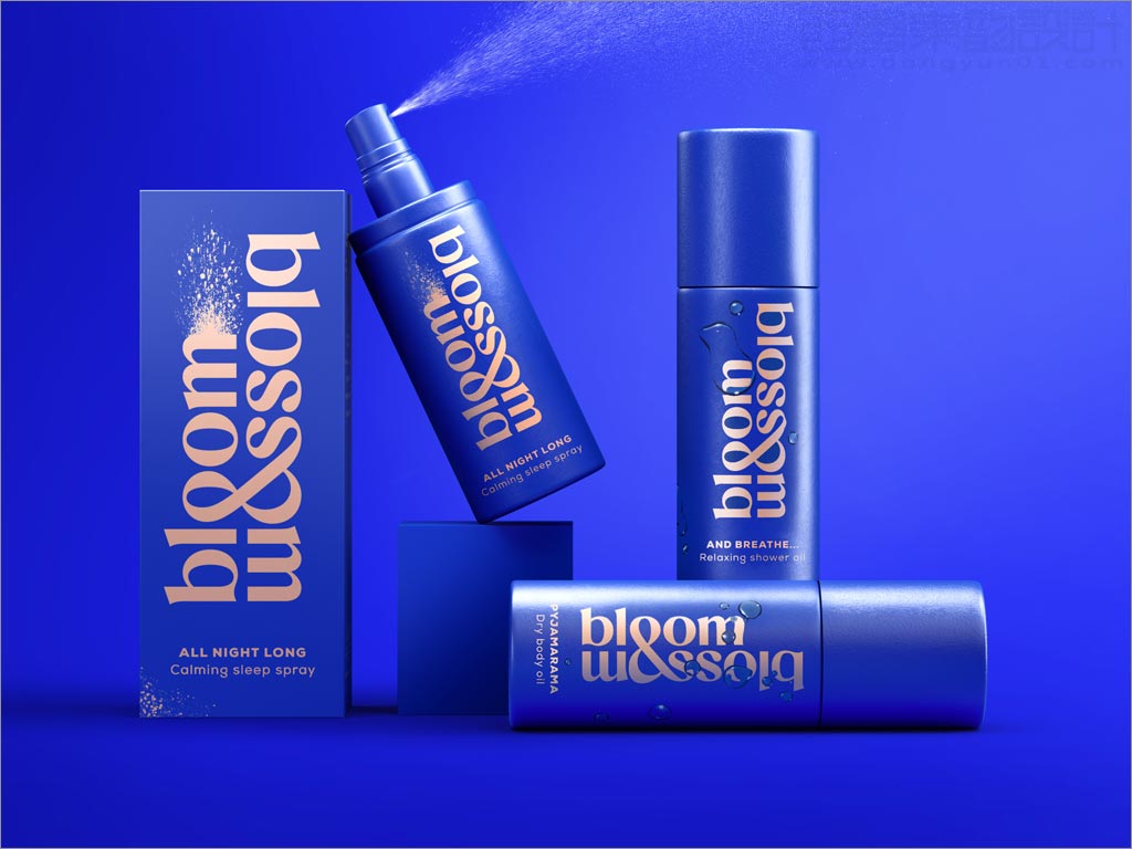英国Bloom and Blossom护肤品瓶体与外盒包装设计