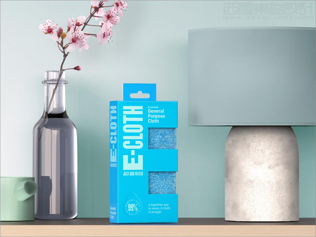 E-cloth纤维清洁布日用品包装盒设计