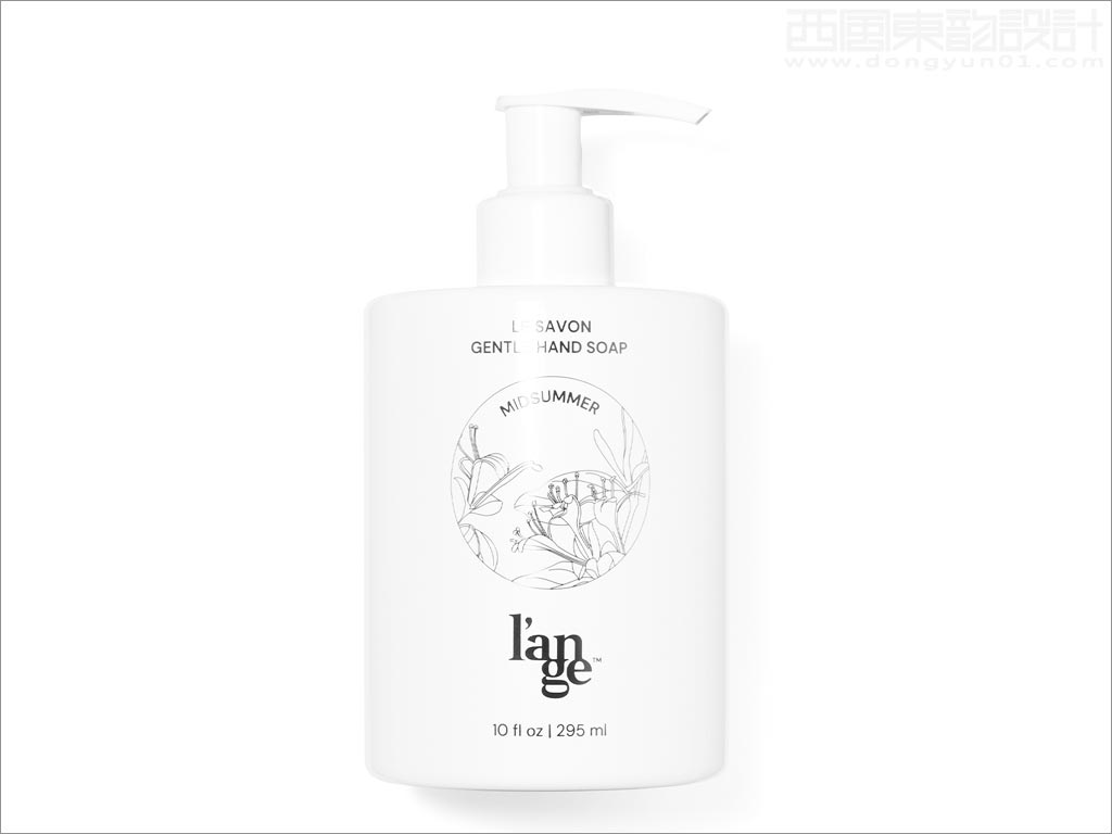 美国L'ange新型身体护理产品洗手液包装设计