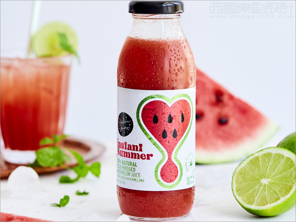 Instant Summer的西瓜汁果汁饮料包装设计