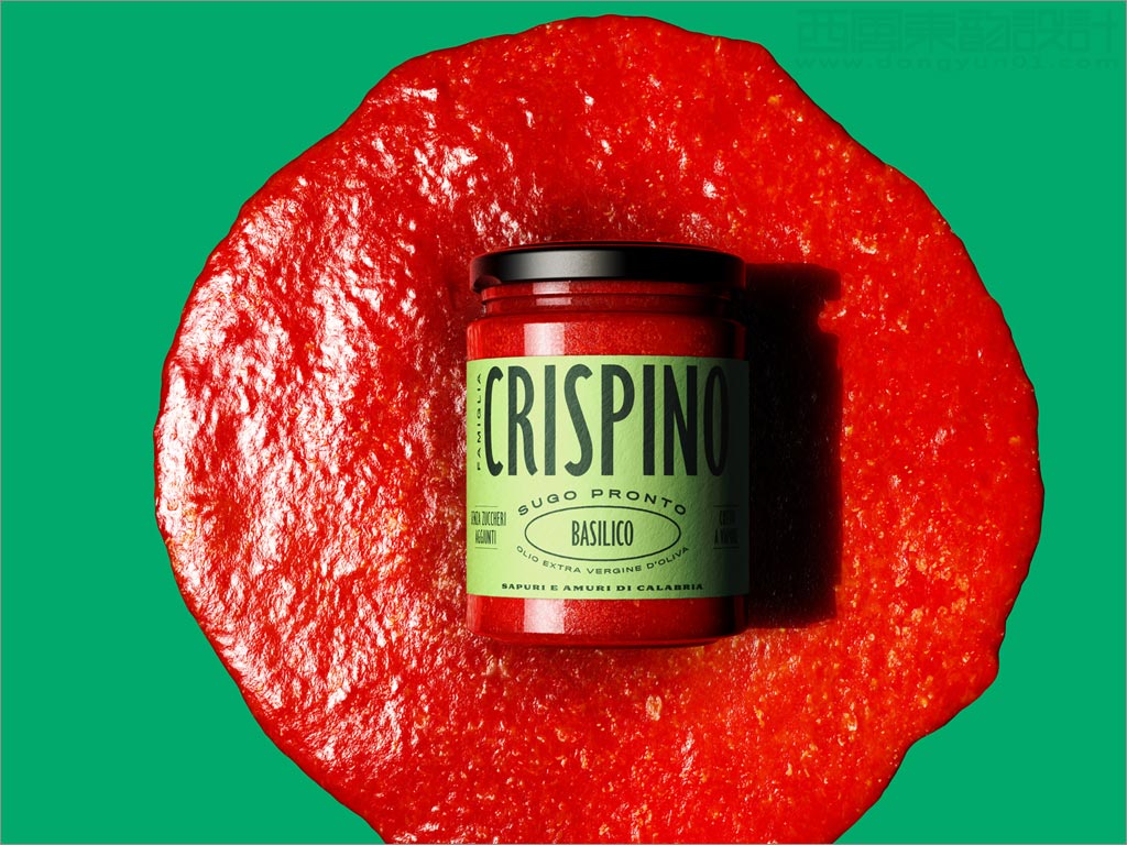 意大利Famiglia Crispino调味酱料瓶签包装设计