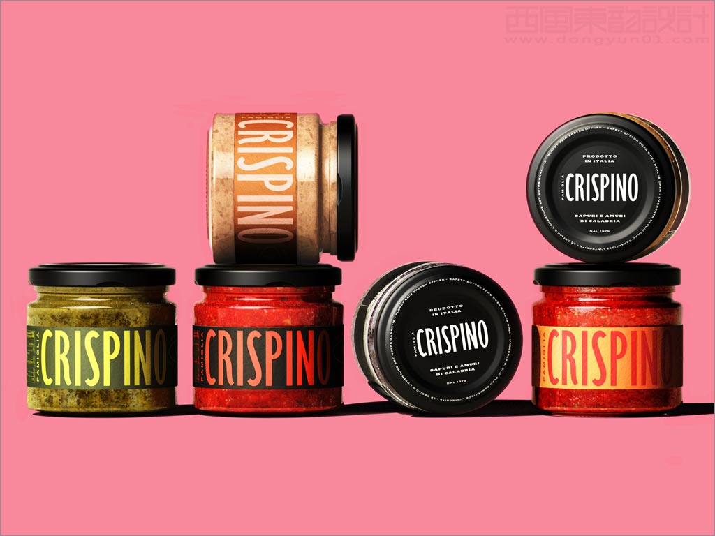 意大利Famiglia Crispino调味酱料包装设计之实物照片