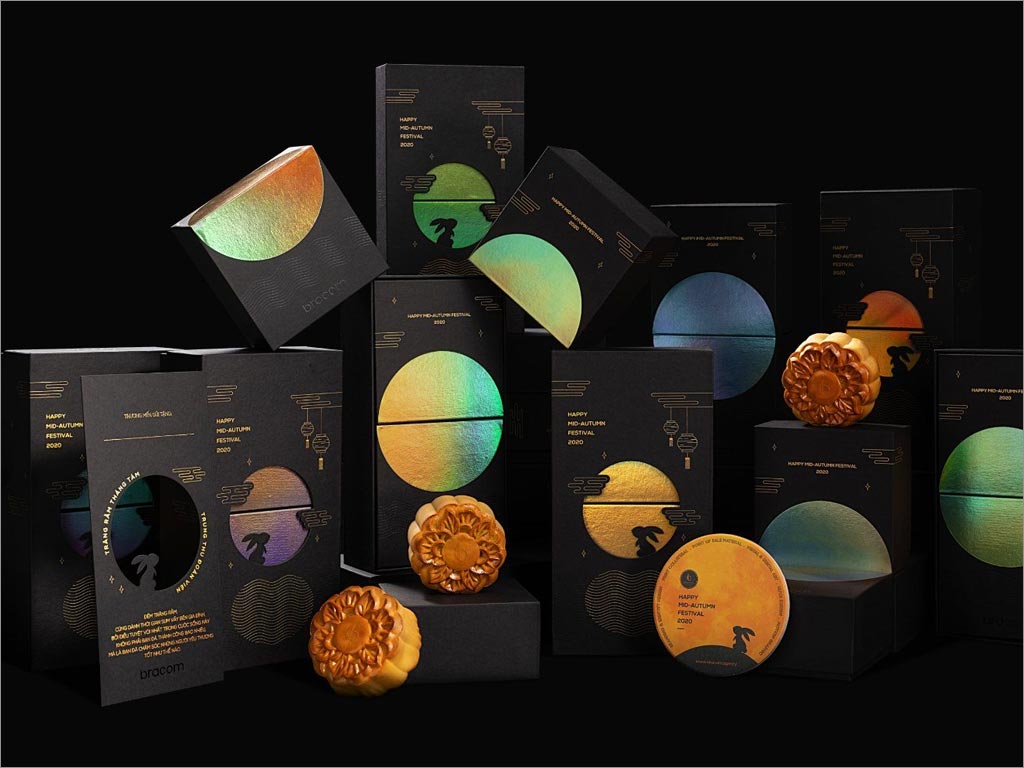 越南Bracom设计公司的月饼礼盒包装设计