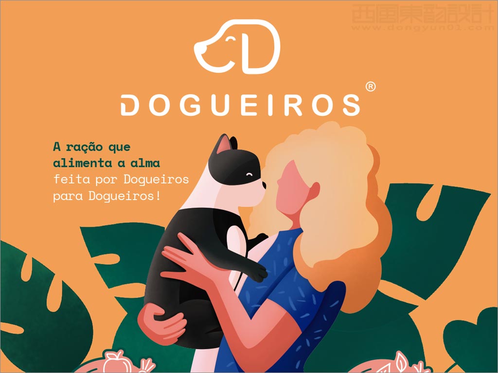 巴西Dogueiros宠物食品包装设计之扁平化插图设计