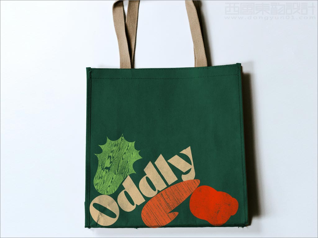 奇特的Oddly果汁饮料手提袋设计