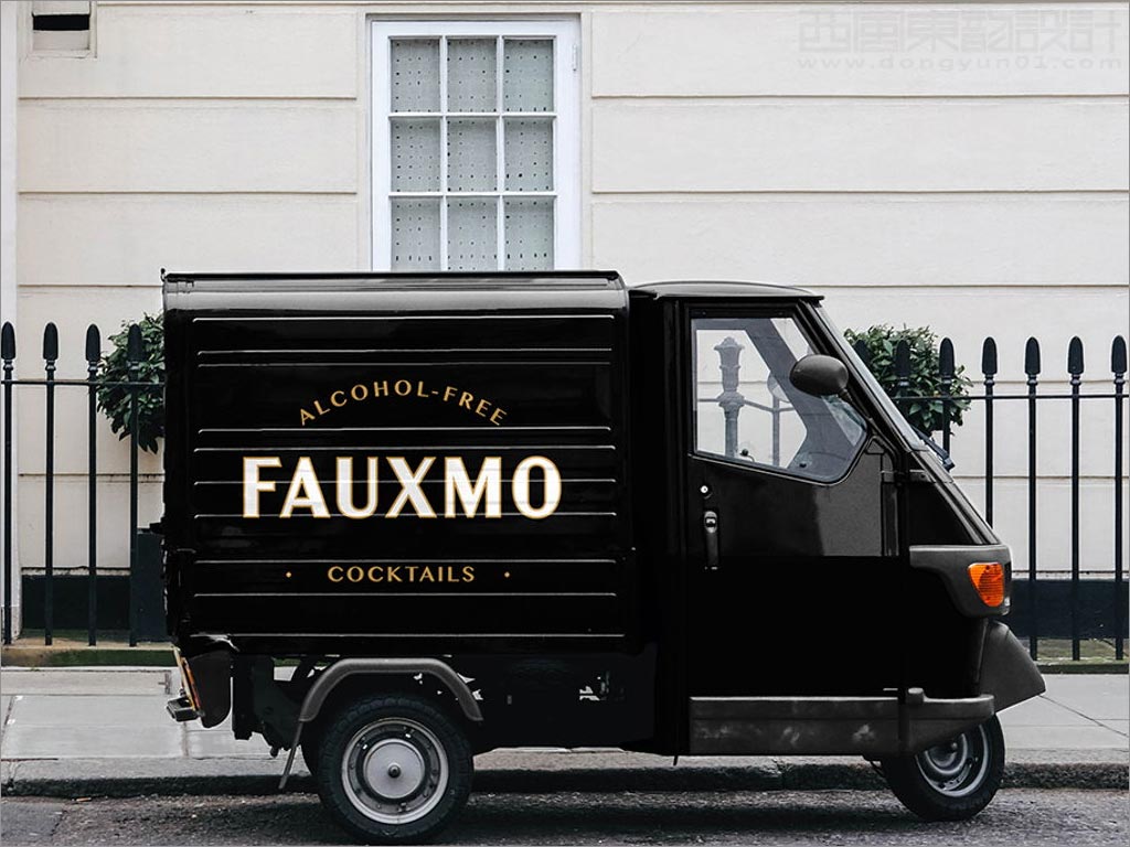 时尚的FAUXMO无酒精鸡尾酒货车车体设计