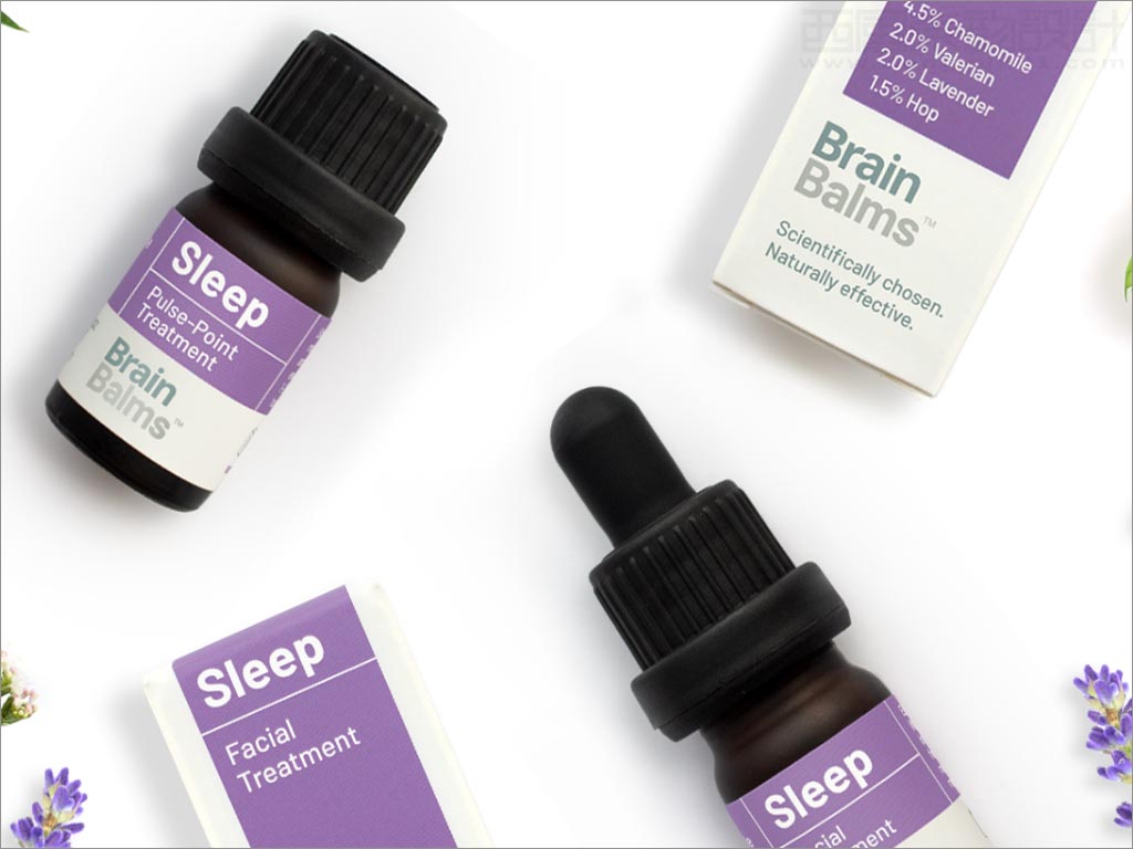 英国BrainBalms辅助睡眠精油包装设计