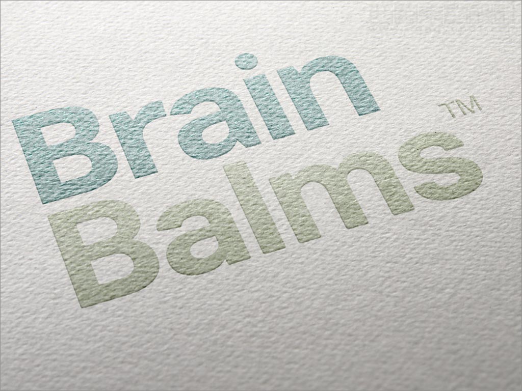 英国BrainBalms精油品牌logo效果设计