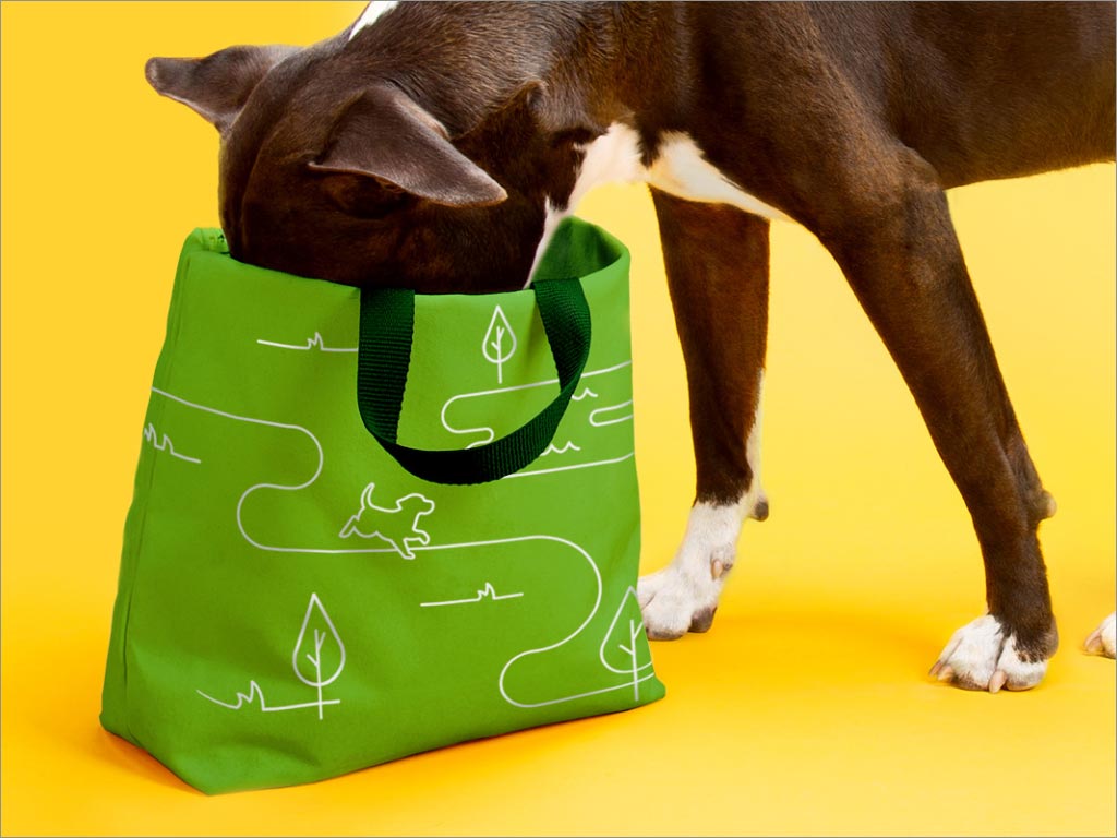 美国full moon宠物狗粮食品手提袋设计