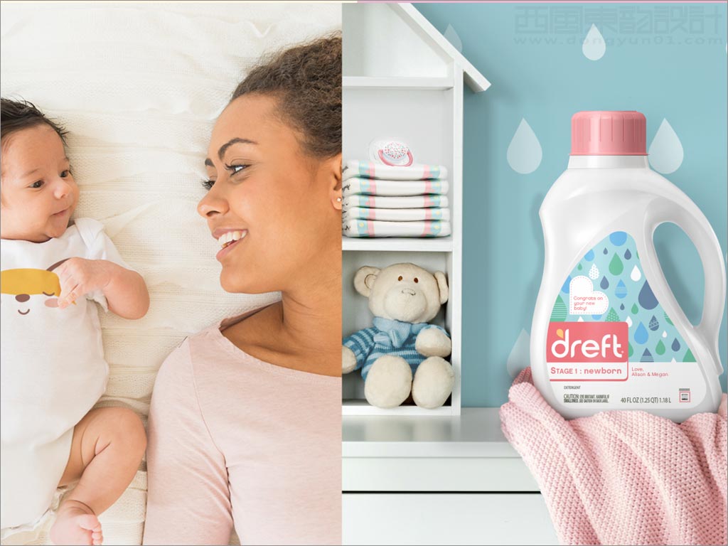美国Dreft婴儿洗衣液包装设计之实物照片