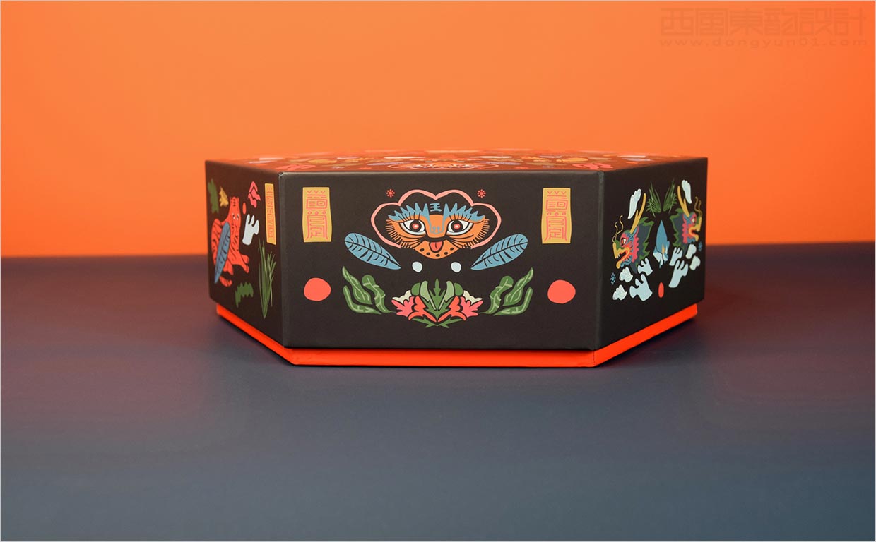 中国香格里拉酒店粽子礼盒包装设计之侧面展示