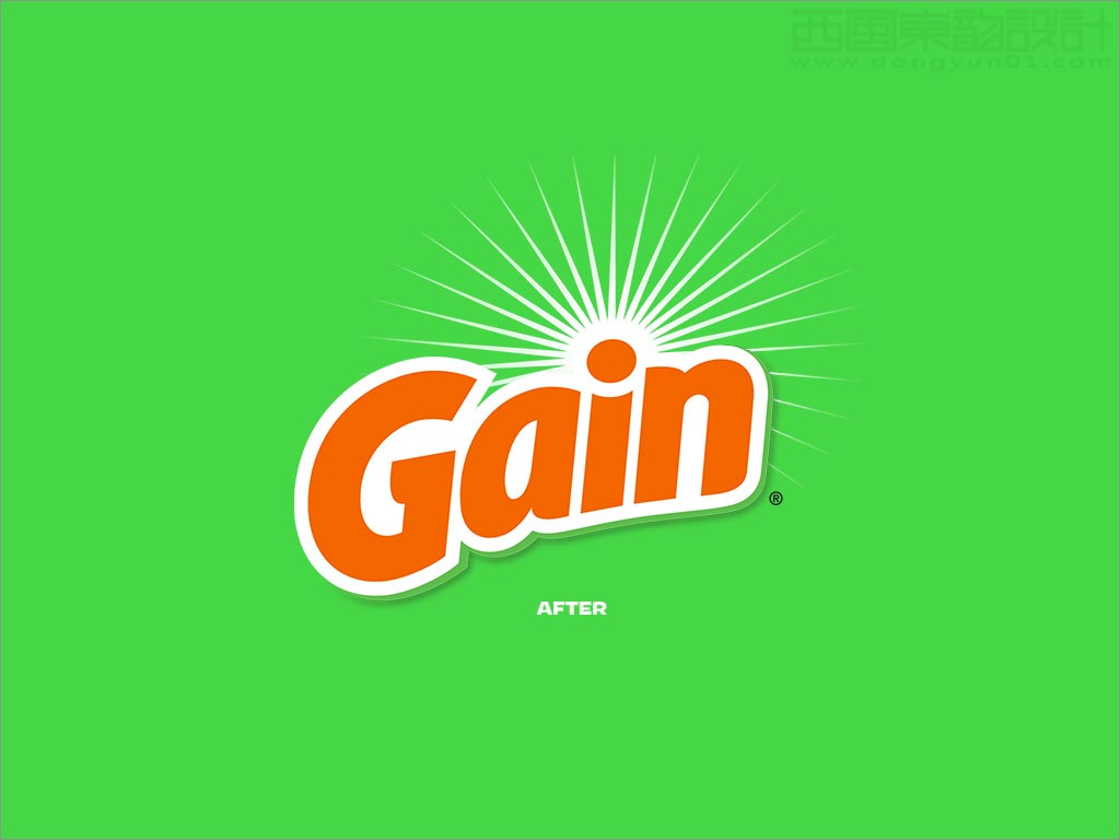 美国Gain洗衣液洗衣凝珠日化用品logo设计