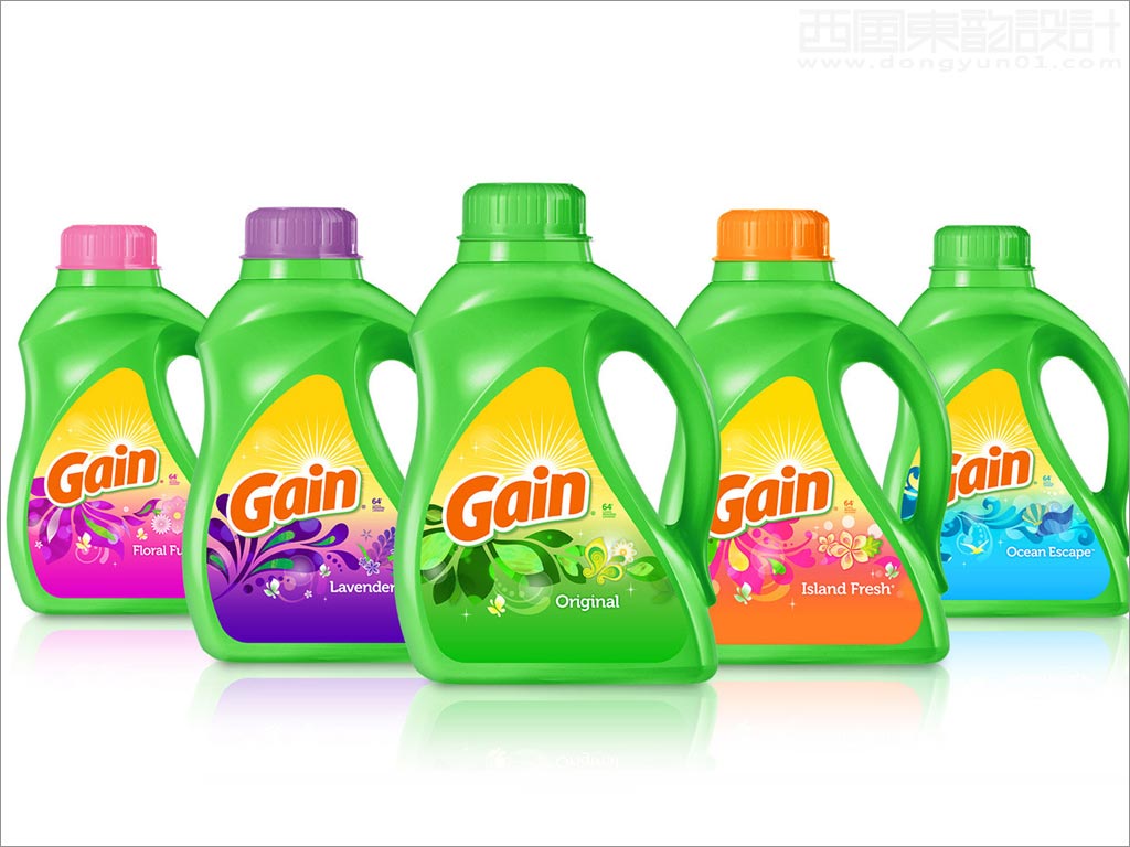 美国Gain洗衣液日化用品包装设计